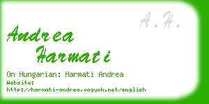 andrea harmati business card
